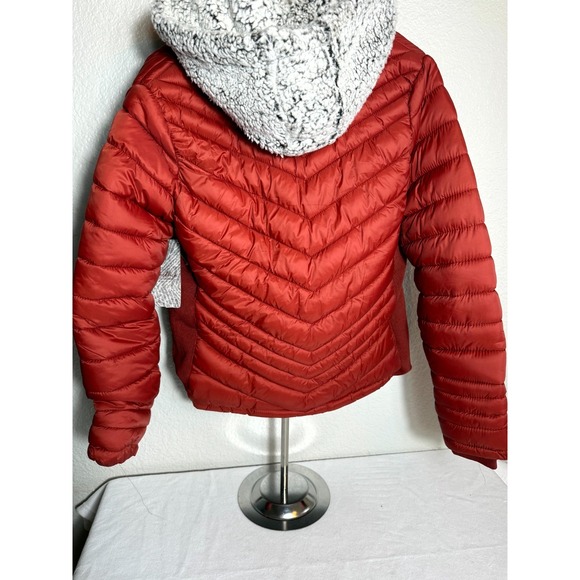 Snobbish Margot Puffer Jacket Womens L Brick Full Zip Hooded Thermal Insulation - Picture 5 of 11